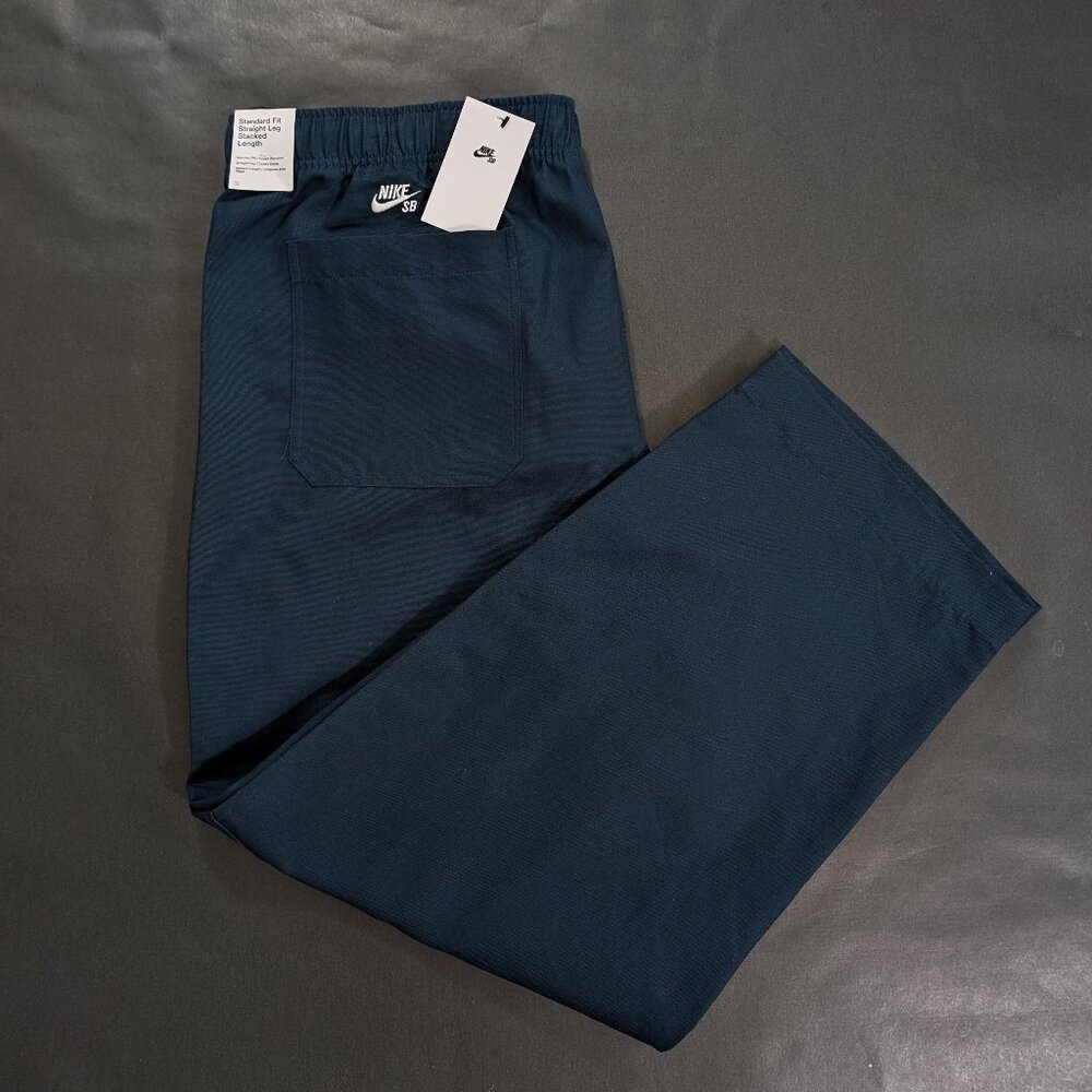 Nike SB Double Knee Twill Baggy Wide Leg Work Pants Size 2XL 44x30 Blue